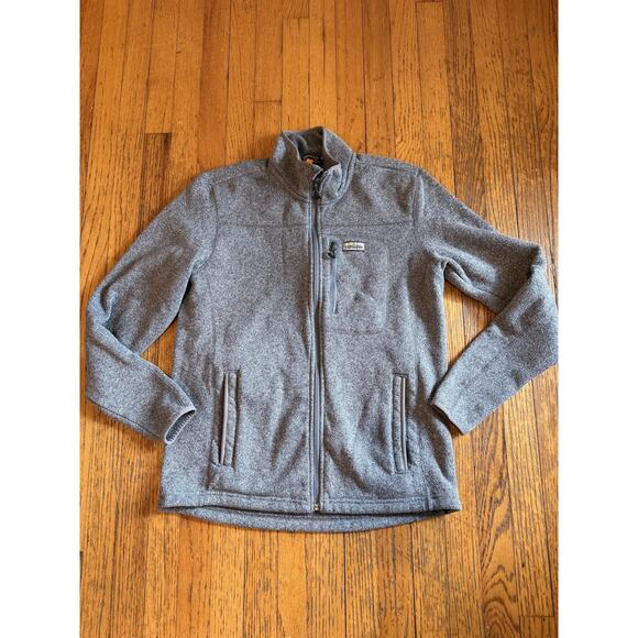 Orvis Sweater Jacket Mens Medium Full Zip Fleece Recycled Polyester Outdoors - Picture 1 of 9